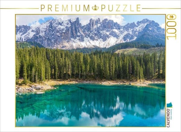 CALVENDO Puzzle Karer See, Südtirol | 1000 Teile Lege-Größe 64x48cm Foto-Puzzle für glückliche Stunden