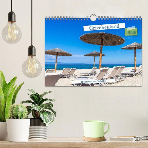 Produktbild: Griechenland - Thessaloniki und Chalkidiki (Wandkalender 2026 DIN A4 quer), CALVENDO Monatskalender