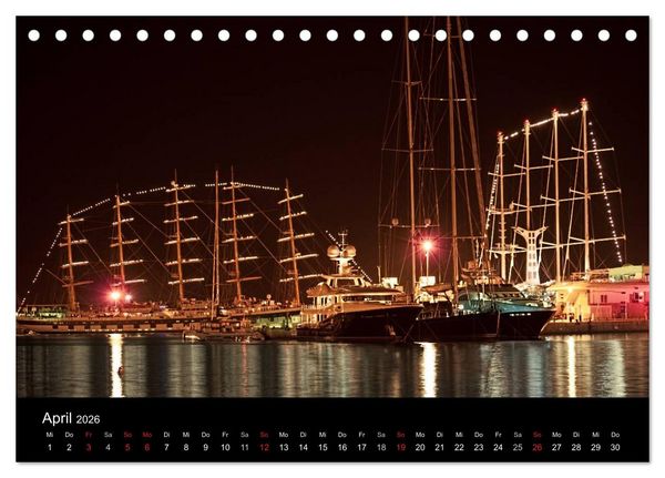 Produktbild: Ibiza by night (Tischkalender 2026 DIN A5 quer), CALVENDO Monatskalender