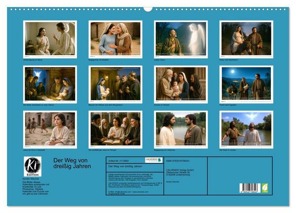 Produktbild: Der Weg von drei&szlig;ig Jahren (Wandkalender 2026 DIN A2 quer), CALVENDO Monatskalender
