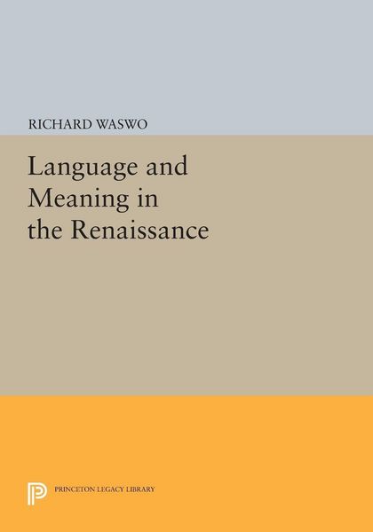 Produktbild: Language and Meaning in the Renaissance