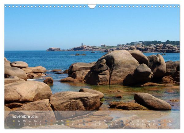Produktbild: BRETAGNE La C&ocirc;te de granit rose (Calendrier mural 2026 DIN A3 vertical), CALVENDO calendrier mensuel