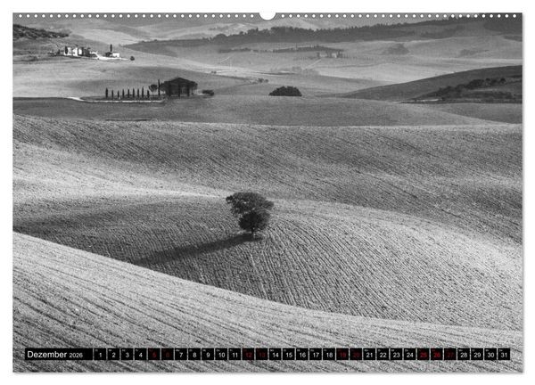 Produktbild: Toscana - monocromatico (Wandkalender 2026 DIN A2 quer), CALVENDO Monatskalender