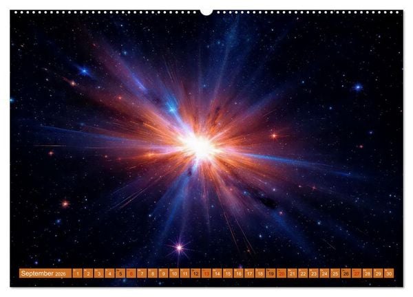 Produktbild: Gammablitze im Universum (Wandkalender 2026 DIN A2 quer), CALVENDO Monatskalender