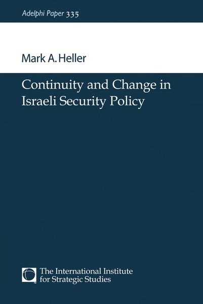 Produktbild: Continuity and Change in Israeli Security Policy