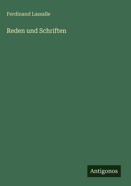 Produktbild: Reden und Schriften