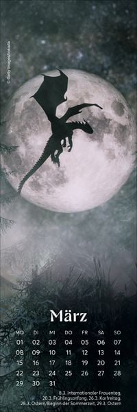 Produktbild: Fantasy Lesezeichen & Kalender 2027