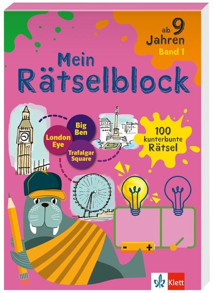 Klett Rätselblock ab 9 Jahren Band 1, Taschenbuch von , Klett Lerntraining bei PONS Langenscheidt GmbH, 9783129497814