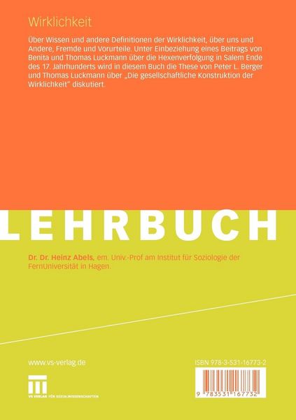 Produktbild: Wirklichkeit
