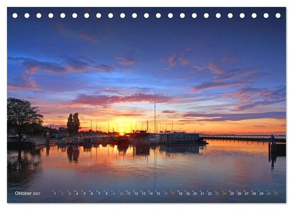 Produktbild: YACHTH&Auml;FEN AN DER OSTSEE (Tischkalender 2027 DIN A5 quer), CALVENDO Monatskalender