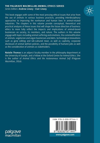 Produktbild: Animals and Business Ethics