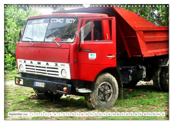 Produktbild: KAMAZ - Die LKW-Ikone der UdSSR auf Kubas Stra&szlig;en (Wandkalender 2026 DIN A3 quer), CALVENDO Monatskalender