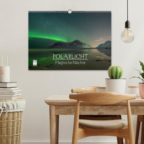 Produktbild: Magische N&auml;chte - POLARLICHT (Wandkalender 2026 DIN A3 quer), CALVENDO Monatskalender