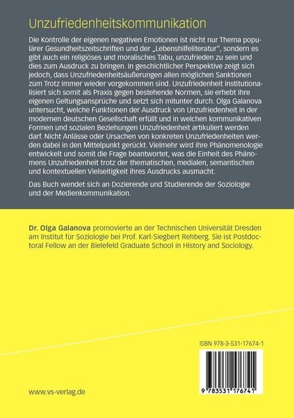 Produktbild: Unzufriedenheitskommunikation