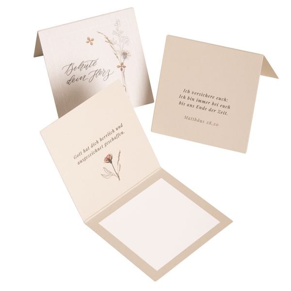 Blühende Worte - 40 Wunschkärtchen, Sonstige von , SCM