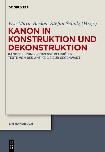 Produktbild: Kanon in Konstruktion und Dekonstruktion