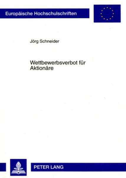 Produktbild: Wettbewerbsverbot f&uuml;r Aktion&auml;re