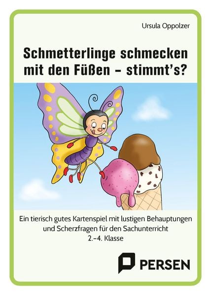 Produktbild: Schmetterlinge schmecken mit den F&uuml;&szlig;en - stimmt's?