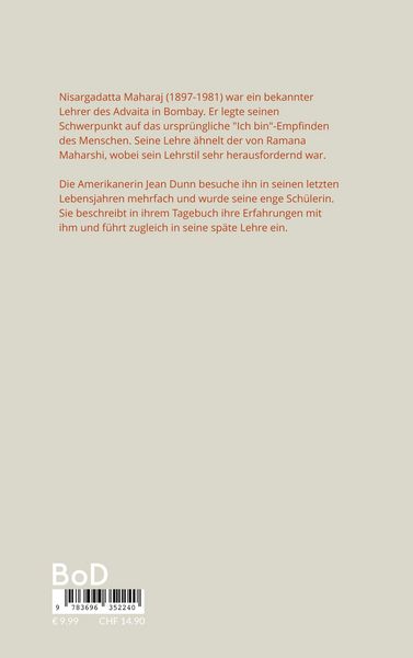 Produktbild: Mein Weg mit Nisargadatta Maharaj