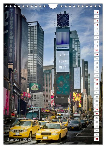 Produktbild: FASZINATION USA Urbanes und Naturhighlights (Wandkalender 2026 DIN A4 hoch), CALVENDO Monatskalender