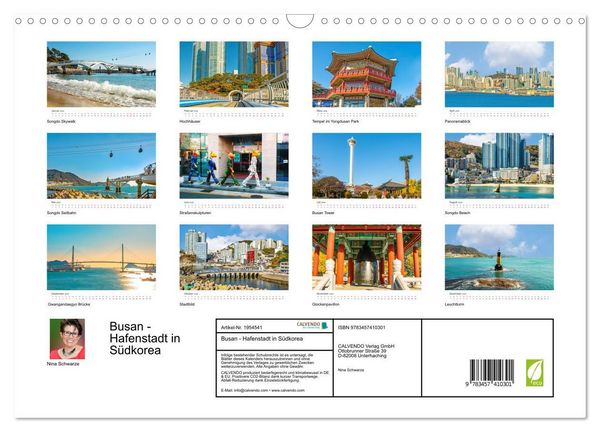 Produktbild: Busan - Hafenstadt in S&uuml;dkorea (Wandkalender 2026 DIN A3 quer), CALVENDO Monatskalender