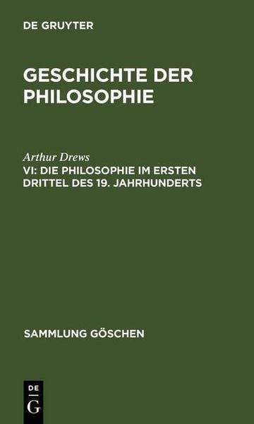 Produktbild: Die Philosophie im ersten Drittel des 19. Jahrhunderts