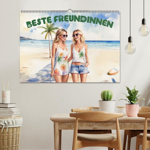 Produktbild: Beste Freundinnen (Wandkalender 2026 DIN A2 quer), CALVENDO Monatskalender