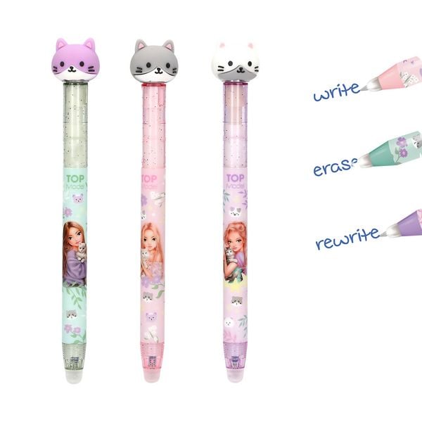 Produktbild: TOPModel Radierbarer Gelstift mit Katze BLOOMING KITTY