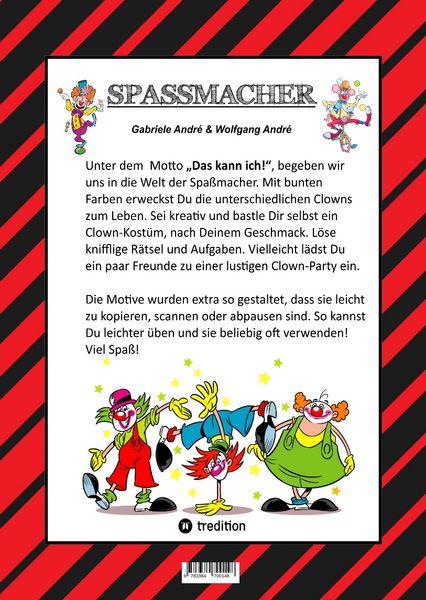 Produktbild: Craftbook - Clowns - Lustige Motive - Knifflige R&auml;tsel - Spannende Aufgaben - Wissenswertes - Ausmalvorlagen - Storytelling - Tutorial