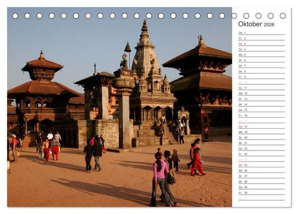 Produktbild: Nepal (Tischkalender 2026 DIN A5 quer), CALVENDO Monatskalender