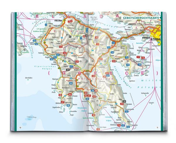 Produktbild: KOMPASS Wanderf&uuml;hrer Peloponnes, 55 Touren