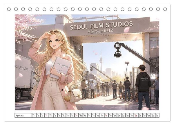 Produktbild: Ein K-Drama Sternchen hebt ab (Tischkalender 2027 DIN A5 quer), CALVENDO Monatskalender