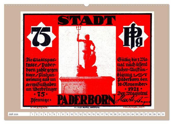 Produktbild: Gru&szlig; aus Paderborn (Wandkalender 2026 DIN A2 quer), CALVENDO Monatskalender