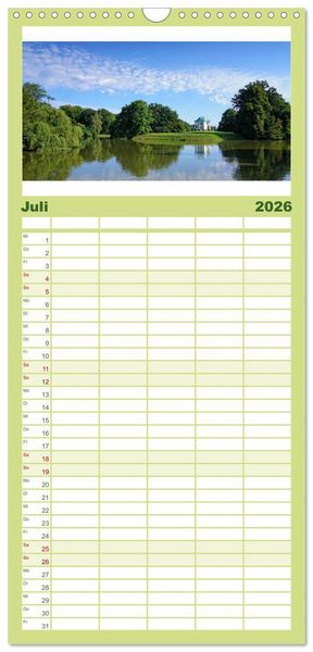 Produktbild: Familienplaner 2026 - Kassel - Natur pur mit 5 Spalten (Wandkalender, 21 x 45 cm) CALVENDO