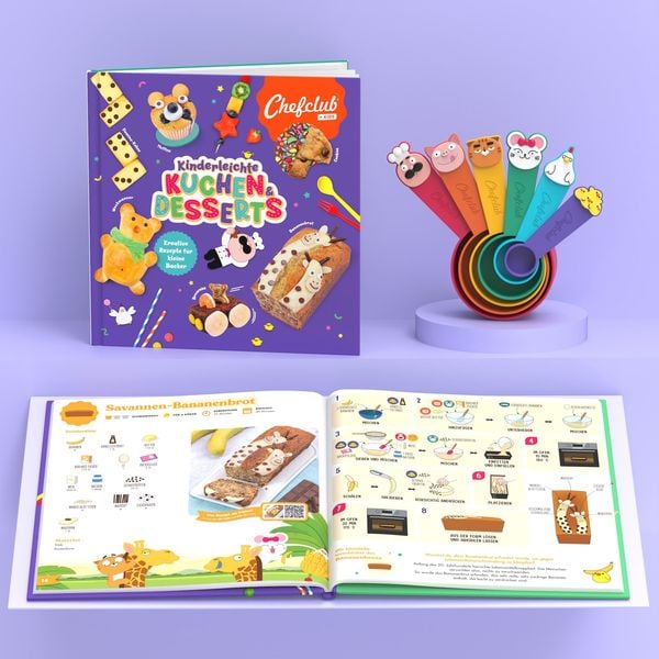 Produktbild: Set: Rezeptbuch Kinderleichte KUCHEN & DESSERTS