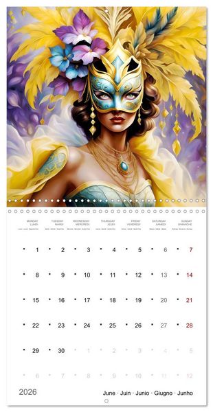 Produktbild: Transformation fascinante (Calendrier mural carr&eacute; 2026 30x30 cm) Calendrier double avec une page pour vos prises de notes