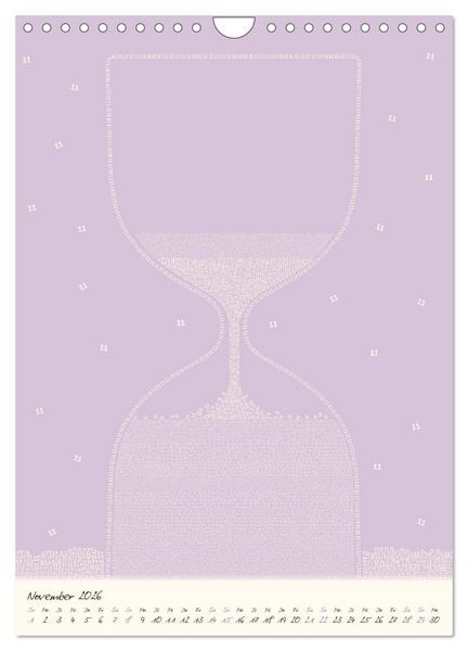 Produktbild: Zahlen rieseln durch das Jahr ... (Wandkalender 2026 DIN A4 hoch), CALVENDO Monatskalender