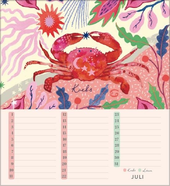 Produktbild: Geburtstagskalender Sternzeichen