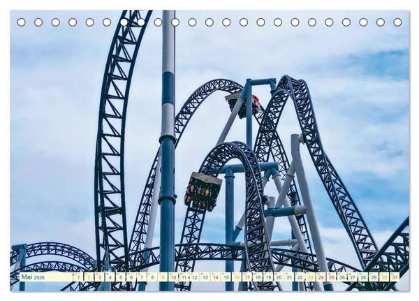 Produktbild: Achterbahn - extrem (Tischkalender 2026 DIN A5 quer), CALVENDO Monatskalender