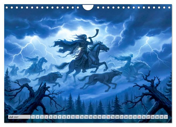 Produktbild: Deutsche Sagen - Helden, D&auml;monen, Mythen (Wandkalender 2027 DIN A4 quer), CALVENDO Monatskalender