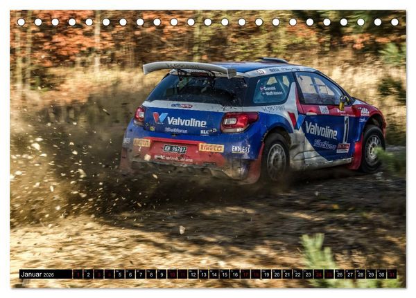 Produktbild: SCHNELL! AUTHENTISCH! MITTENDRIN! - RALLYE! (Tischkalender 2026 DIN A5 quer), CALVENDO Monatskalender