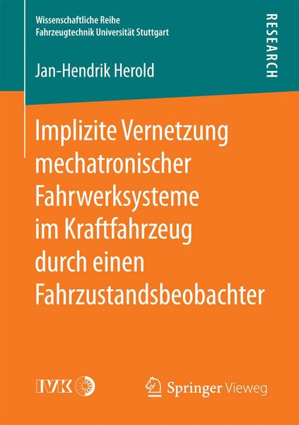 Produktbild: Implizite Vernetzung mechatronischer Fahrwerksysteme im Kraftfahrzeug durch einen Fahrzustandsbeobachter