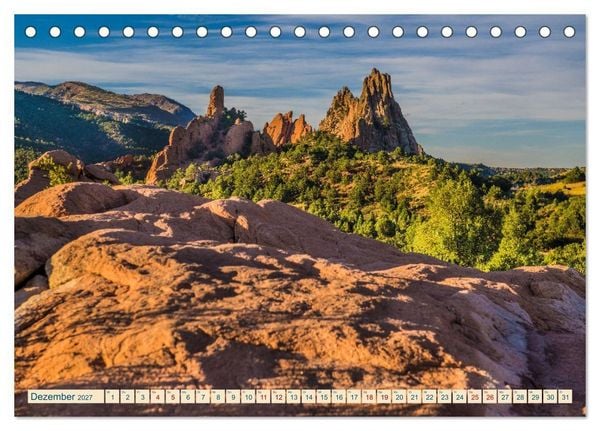 Produktbild: Wyoming, South Dakota Colorado (Tischkalender 2027 DIN A5 quer), CALVENDO Monatskalender