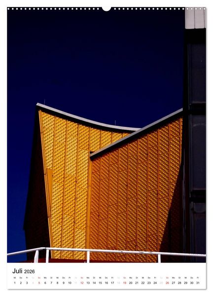 Produktbild: Philharmonie und Kammermusiksaal Berlin (hochwertiger Premium Wandkalender 2026 DIN A2 hoch), Kunstdruck in Hochglanz