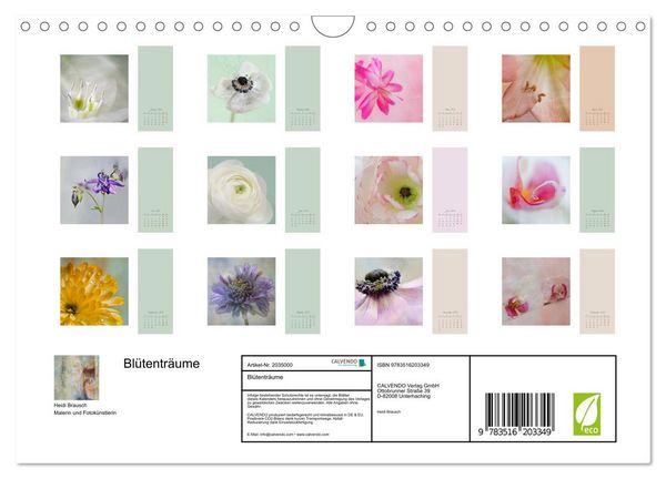 Produktbild: Bl&uuml;tentr&auml;ume (Wandkalender 2026 DIN A4 quer), CALVENDO Monatskalender