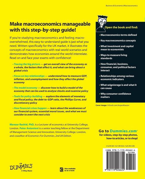 Produktbild: Macroeconomics For Dummies - UK