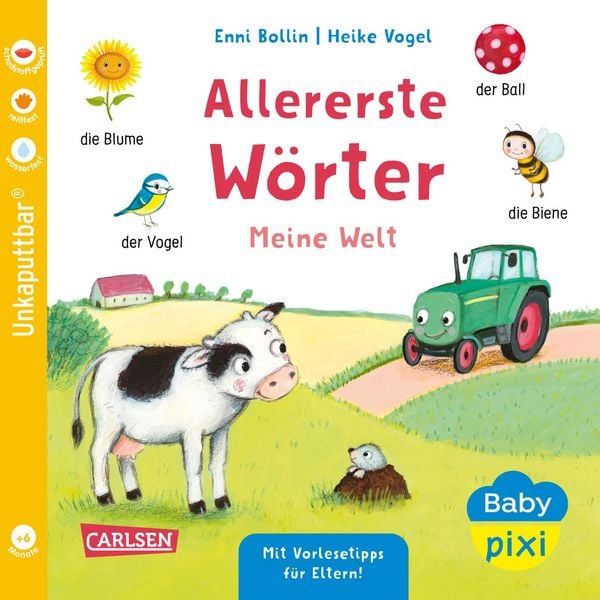 Baby Pixi (unkaputtbar) 162: Allererste Wörter: Meine Welt, Taschenbuch von Enni Bollin, Carlsen, 9783551062864