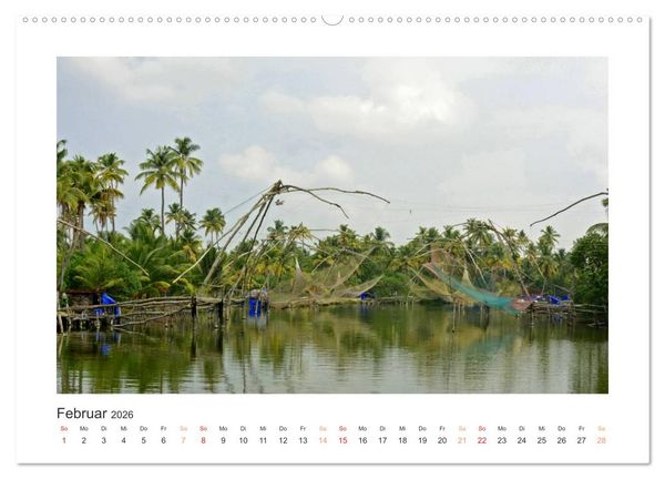 Produktbild: Kerala - Im S&uuml;den Indiens (Wandkalender 2026 DIN A2 quer), CALVENDO Monatskalender