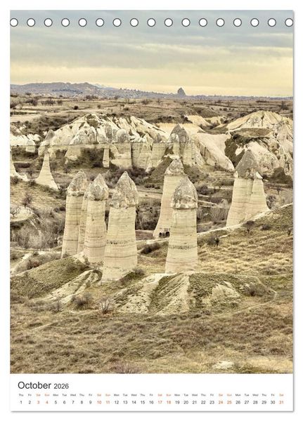 Produktbild: Cappadocia: Caves - Valleys - Balloons (Desk Calendar 2026 DIN A5 portrait), CALVENDO 12 Month DeskCalendar