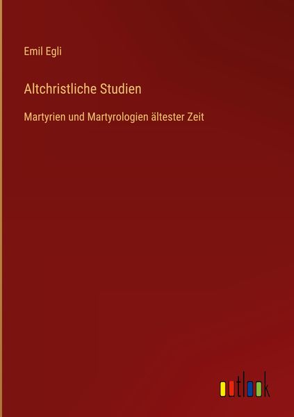 Produktbild: Altchristliche Studien